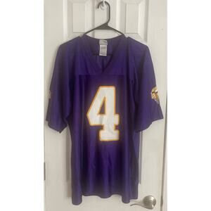 NFL Team Apparel ~ BRETT FAVRE ~ #4, Sz Large Team Jersey Minnesota Vikings, B93